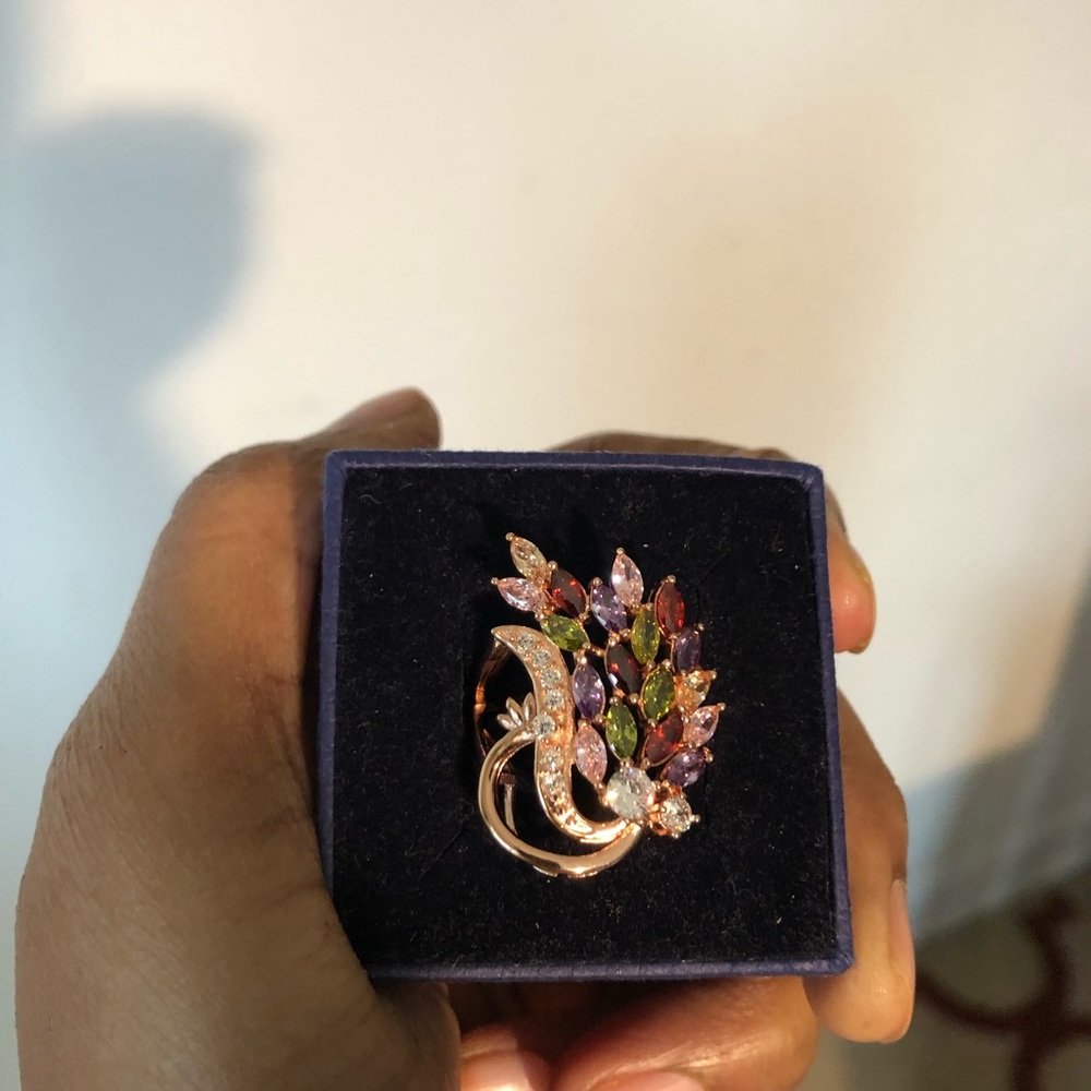 Multicolor Gemstone Ring Size 7 - image 7